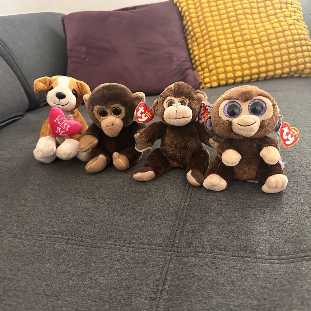 Ty Beanie Babies BANANAS, COCONUT & VINES